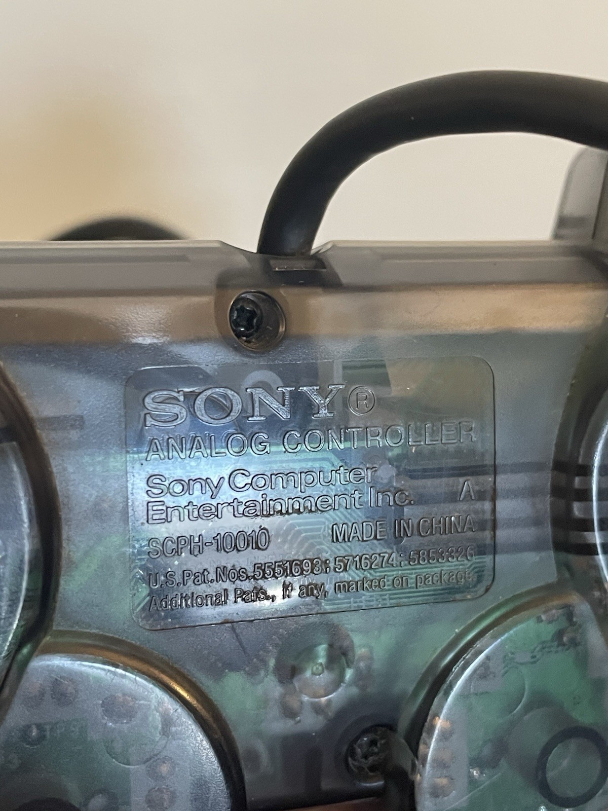 Sony PlayStation 2 PS2 Dualshock Controller Smoke Transparent Clear Gray Slate