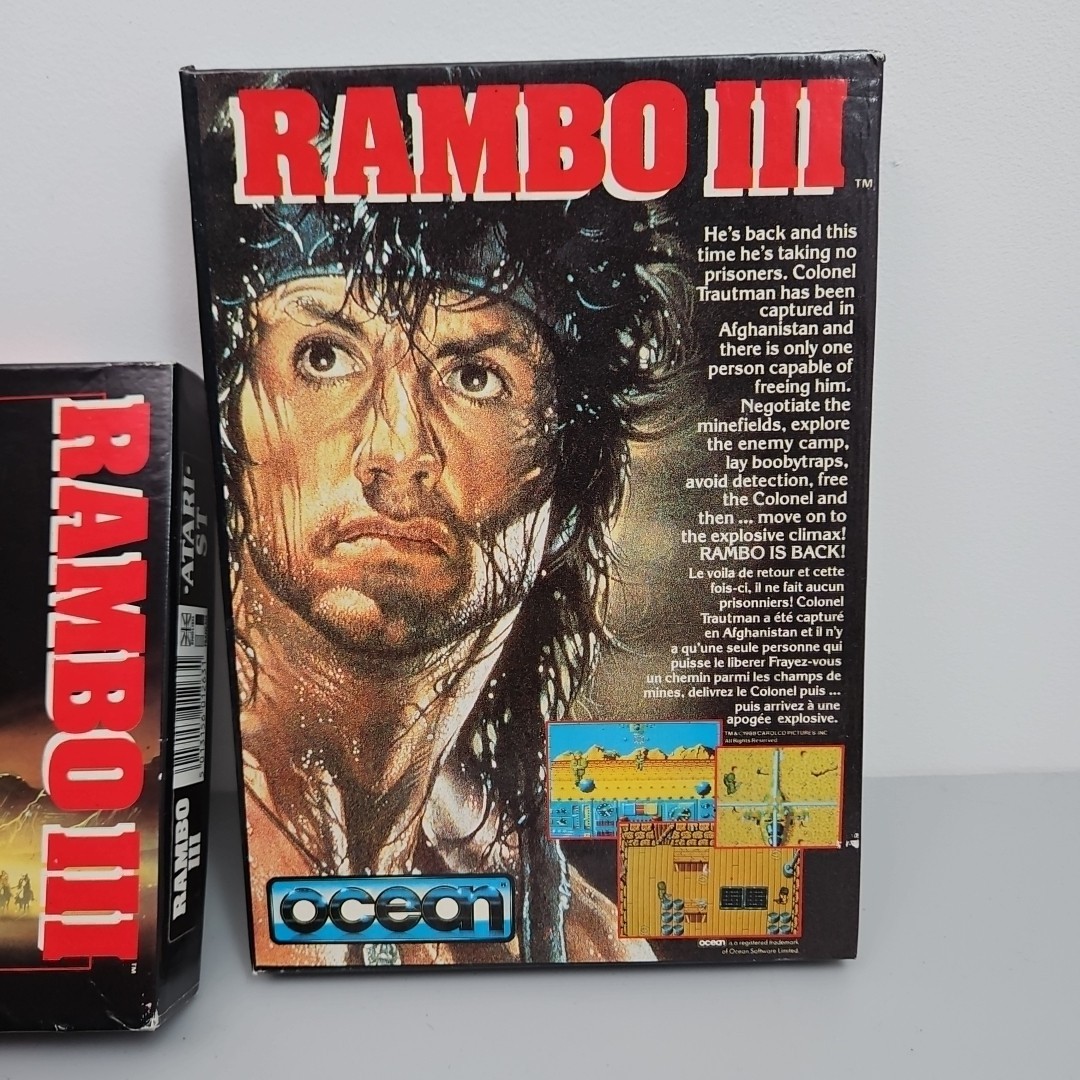 Rambo 3 111 – Atari ST – Floppy Complete with box