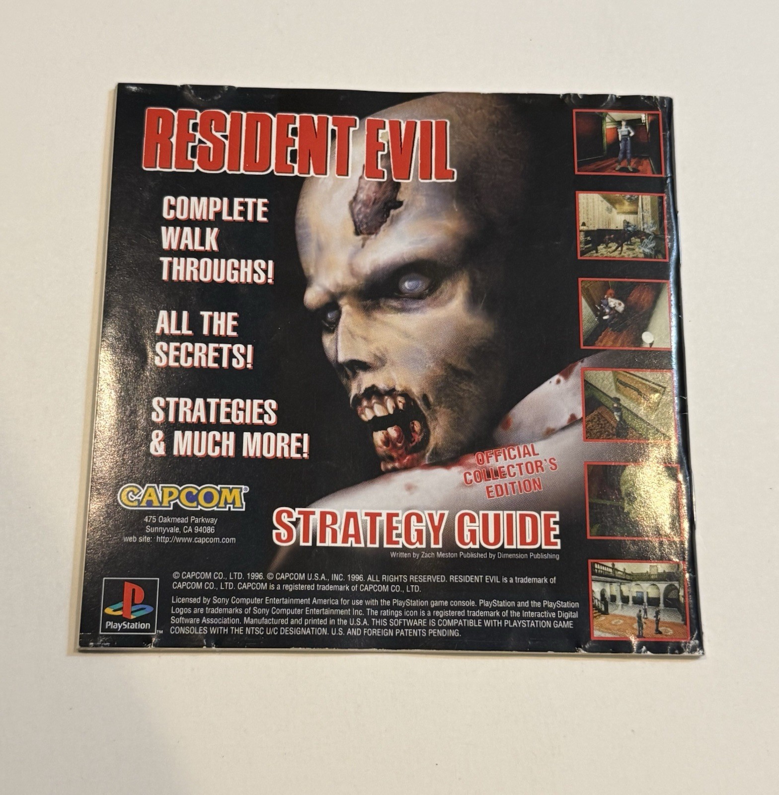 Resident Evil (Sony PlayStation 1, 1996) PS1 CIB Complete W Manual/Reg