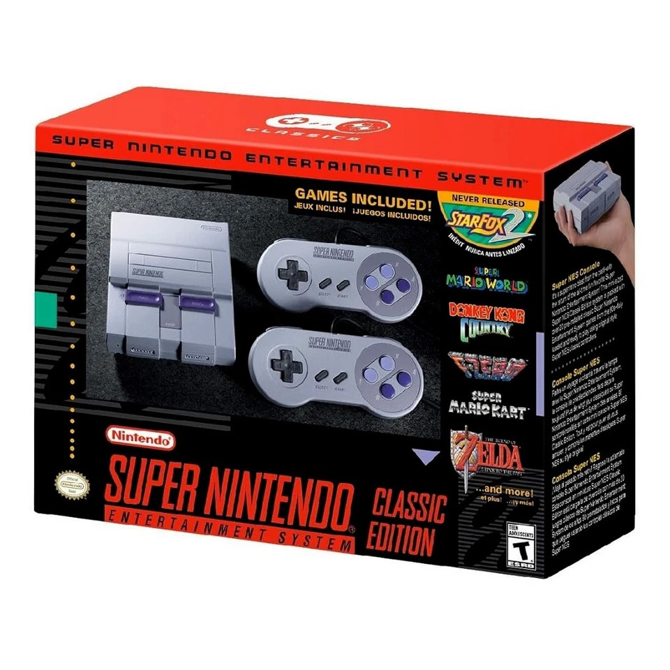 Super Classic Mini Entertainment System SNES Included 21 Games 1SET NO USED US