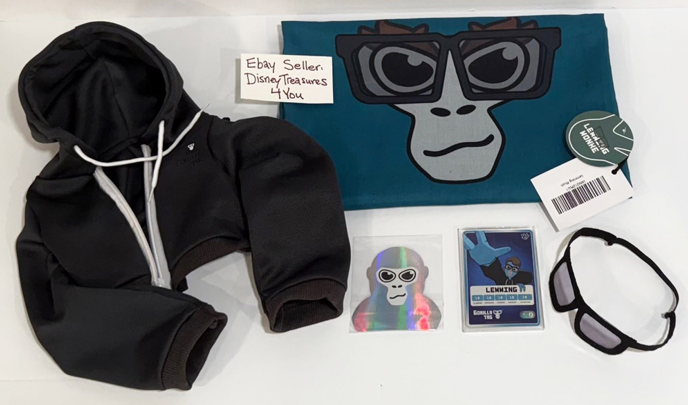 Official Gorilla Tag Plush LEMMING Monke Plushie Set +Game Code Juniper/Makeship