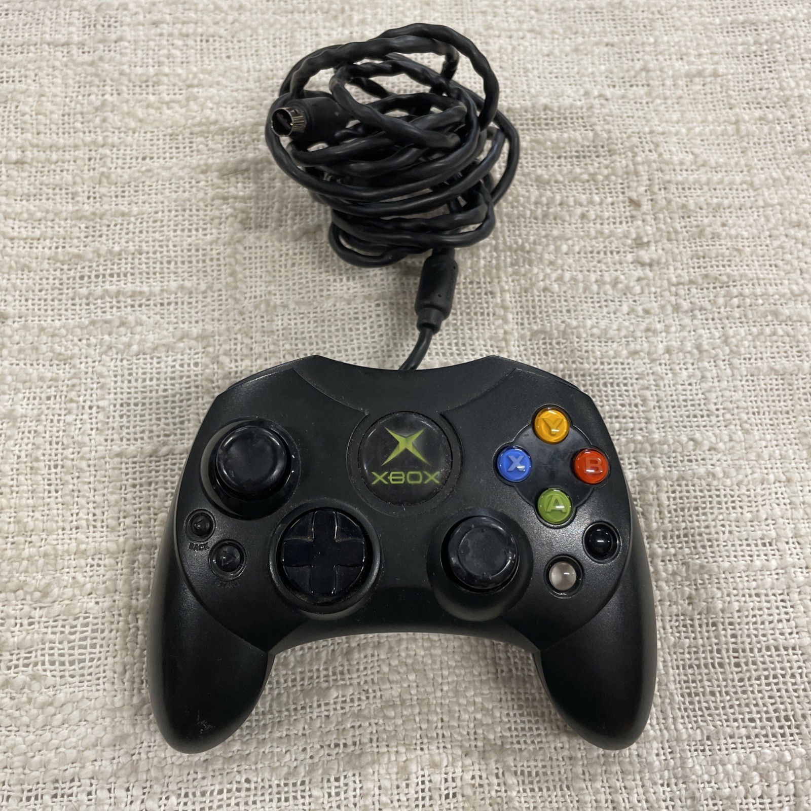 Genuine Microsoft (X08-69873) Black Wired Game Controller S For Xbox Console
