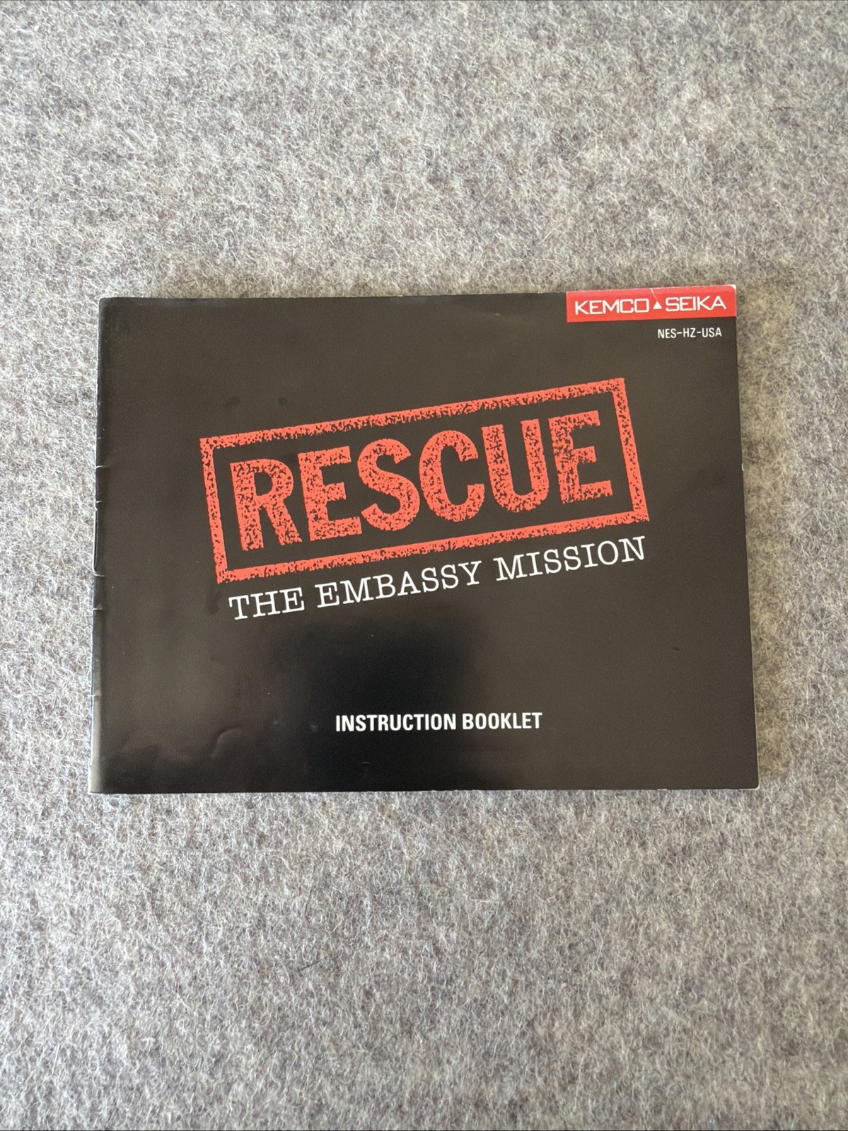 Rescue the Embassy Mission (NES, 1990) – Instruction Manual / Booklet Only