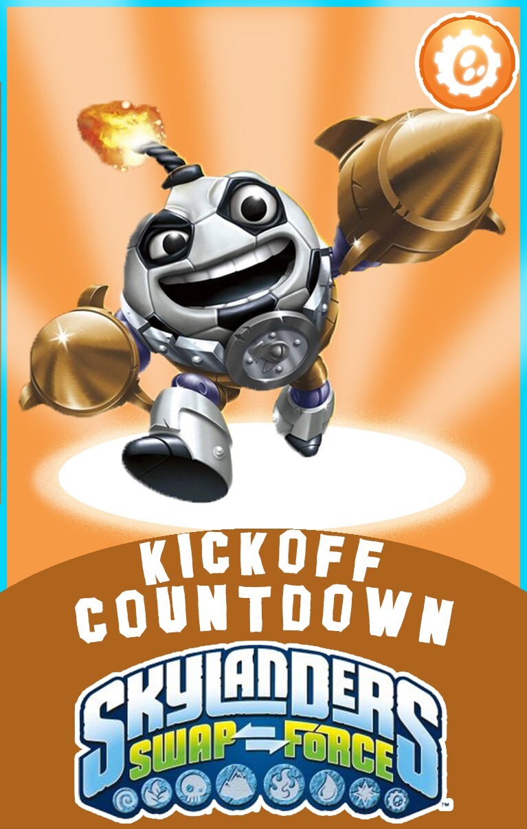 Skylanders Swap Force Kickoff Countdown NFC Card FREE SHIPPING