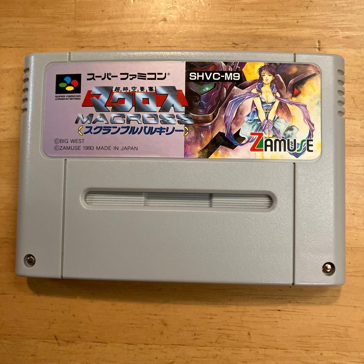 Macross Scramble Valkyrie W/Box Manual Super Famicom SFC SNES Used Game NTSC-J