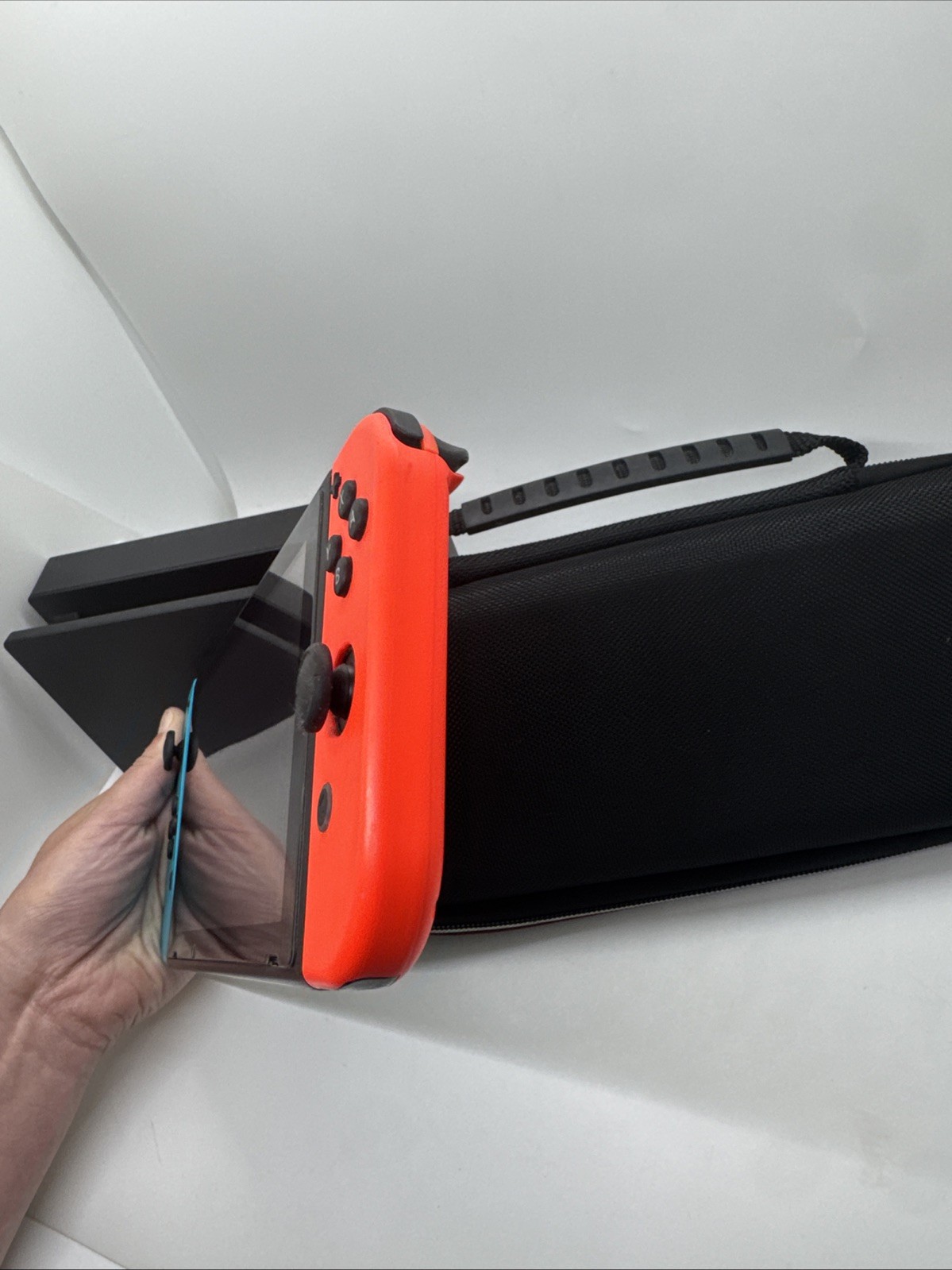 Nintendo Switch Console Neon Blue/Red Joy-Con Bundle w/ Dock NO HDMI