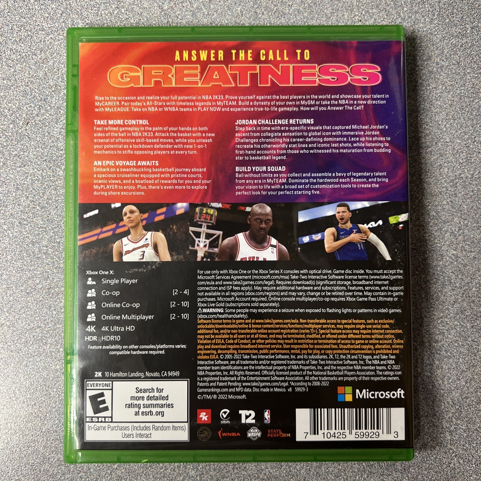 NBA 2K23 – Microsoft Xbox One Free Shipping Very Clean