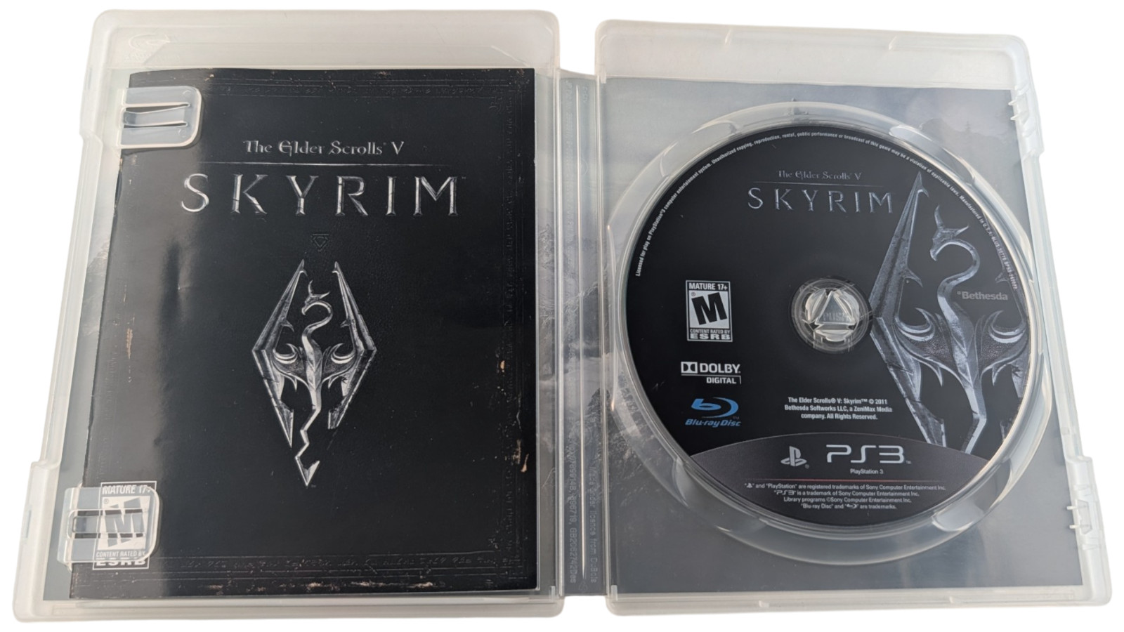 The Elder Scrolls V Skyrim PS3 PlayStation 3 BLUS 30778 Bethesda 2011