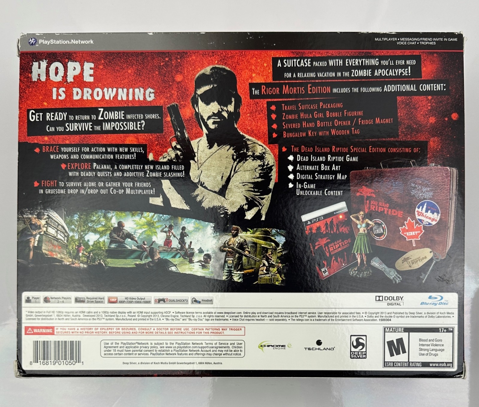 Dead Island: Riptide — Rigor Mortis Edition (Sony PlayStation 3, 2013) Complete