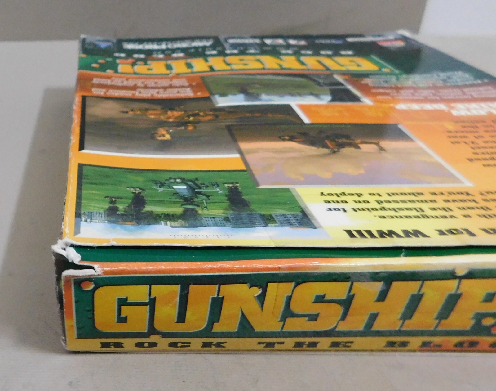 GUNSHIP! PC Big Box Attack Helicopter Simulation Game 2000 Micro Prose Complete