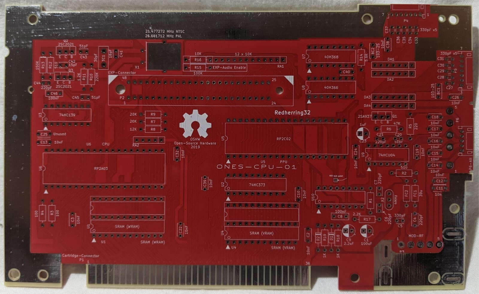 Nintendo NES OpenTendo Motherboard PCB With COMPLETE Parts Kit Choose Color New