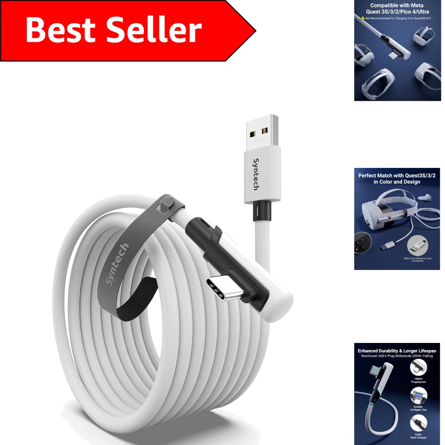 Link Cable 16FT for PCVR Compatible with Oculus/Quest 3/Meta Quest 3S, Quest2…