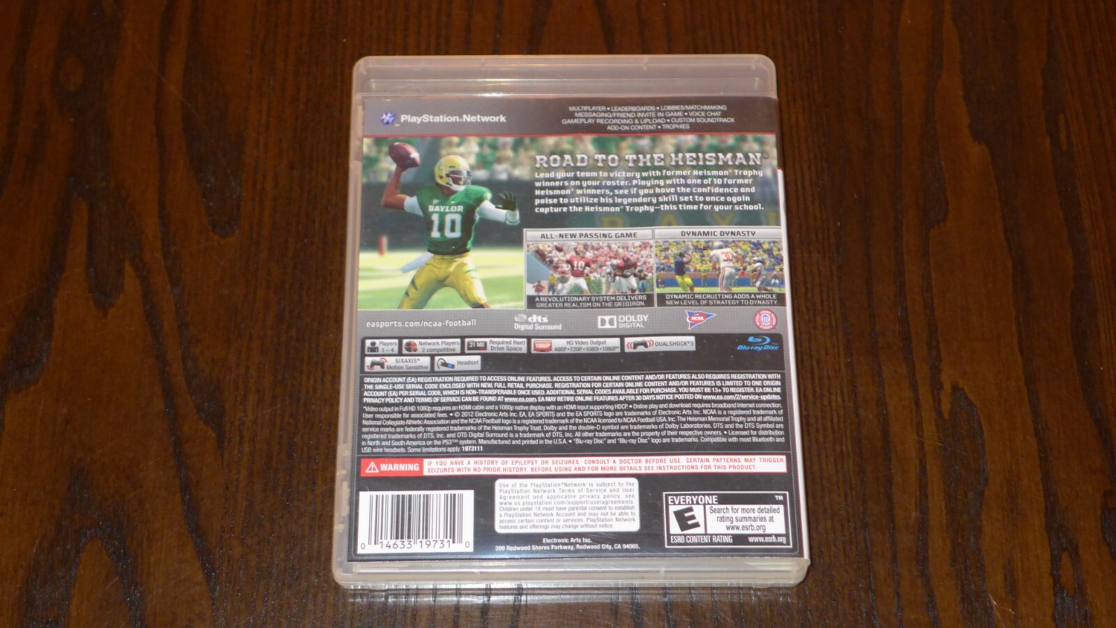 NCAA Football 13 – Sony PlayStation 3, 2012 – Tested – Free Shipping