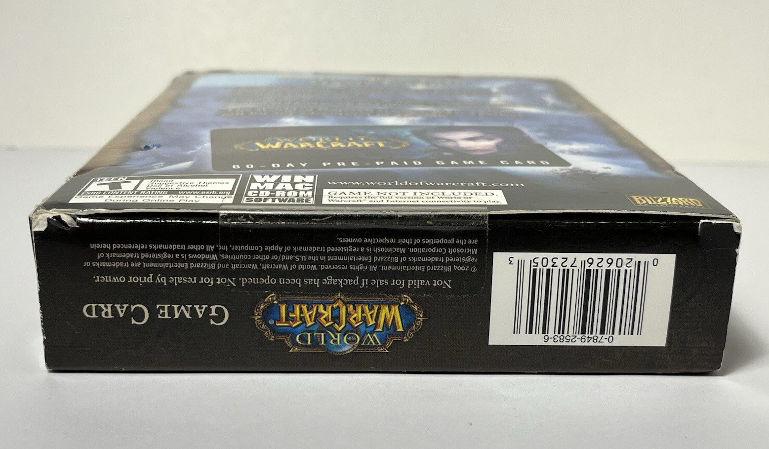 VTG World of Warcraft 60 Day Pre-Paid Game Card Box SEALED Collectible READ