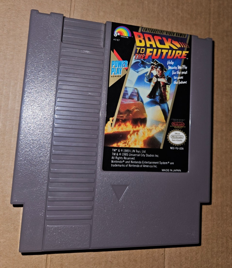 NES Back To The Future CIB Complete In Box Nintendo Entertainment System LJN