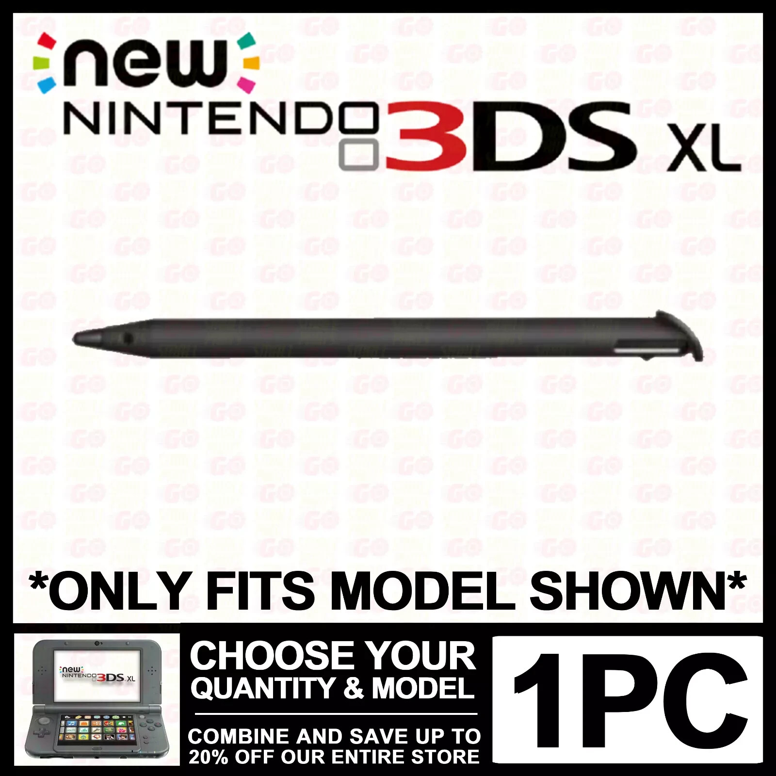 Stylus For Nintendo New 3DS XL/LL Black Plastic Pen Replacement “New 3DS XL”