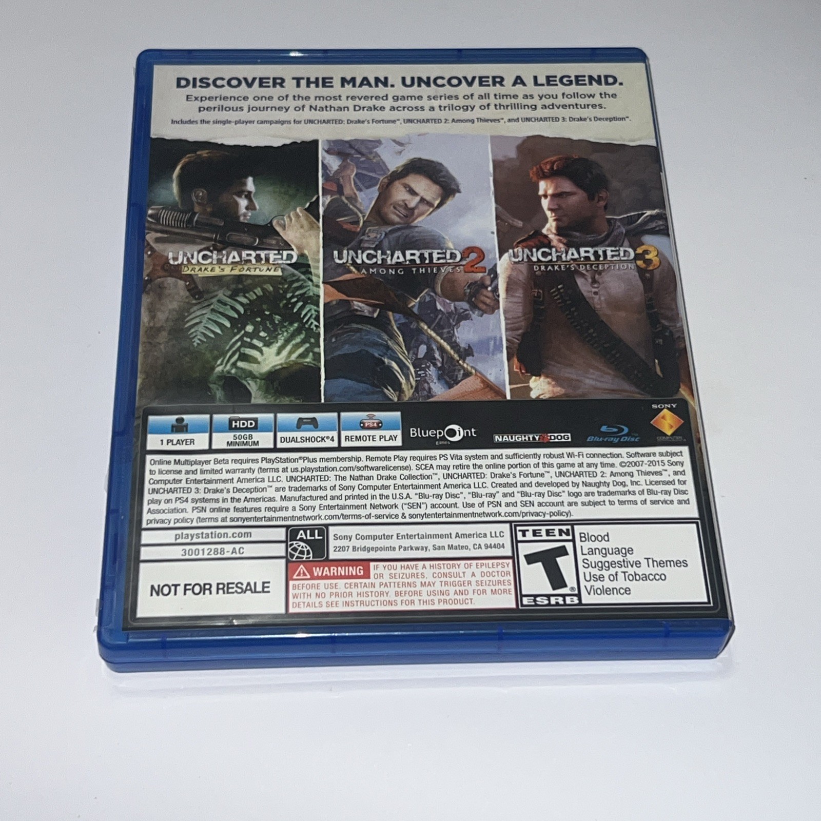 Uncharted: Collection – Sony PlayStation 4 | Ps4 | Very Good Condition | Tested!