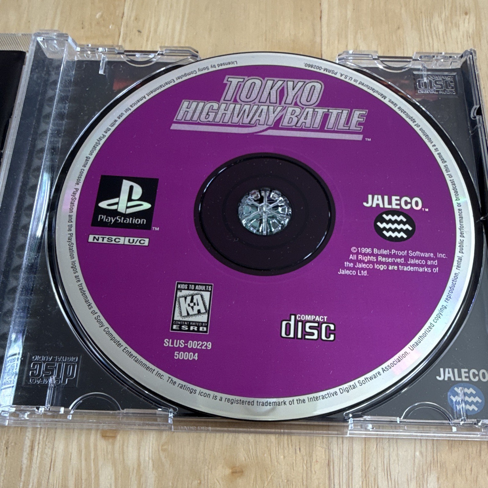 Tokyo Highway Battle PS1 w/ Manual, KA NTSC-U/C (US/CA) 1996 Black Label