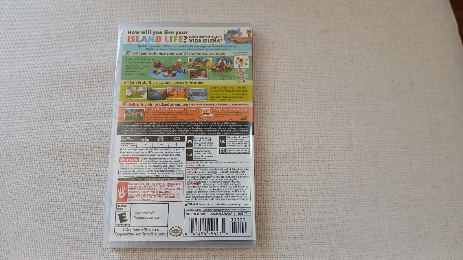 Nintendo Switch: Animal Crossing New Horizons (New & Factory-Sealed)