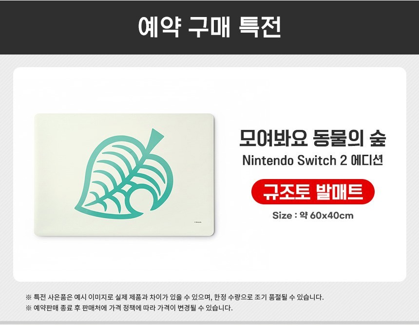Switch 2 Animal Crossing New Horizons + Bath Mat [Korean English Multi Lang]