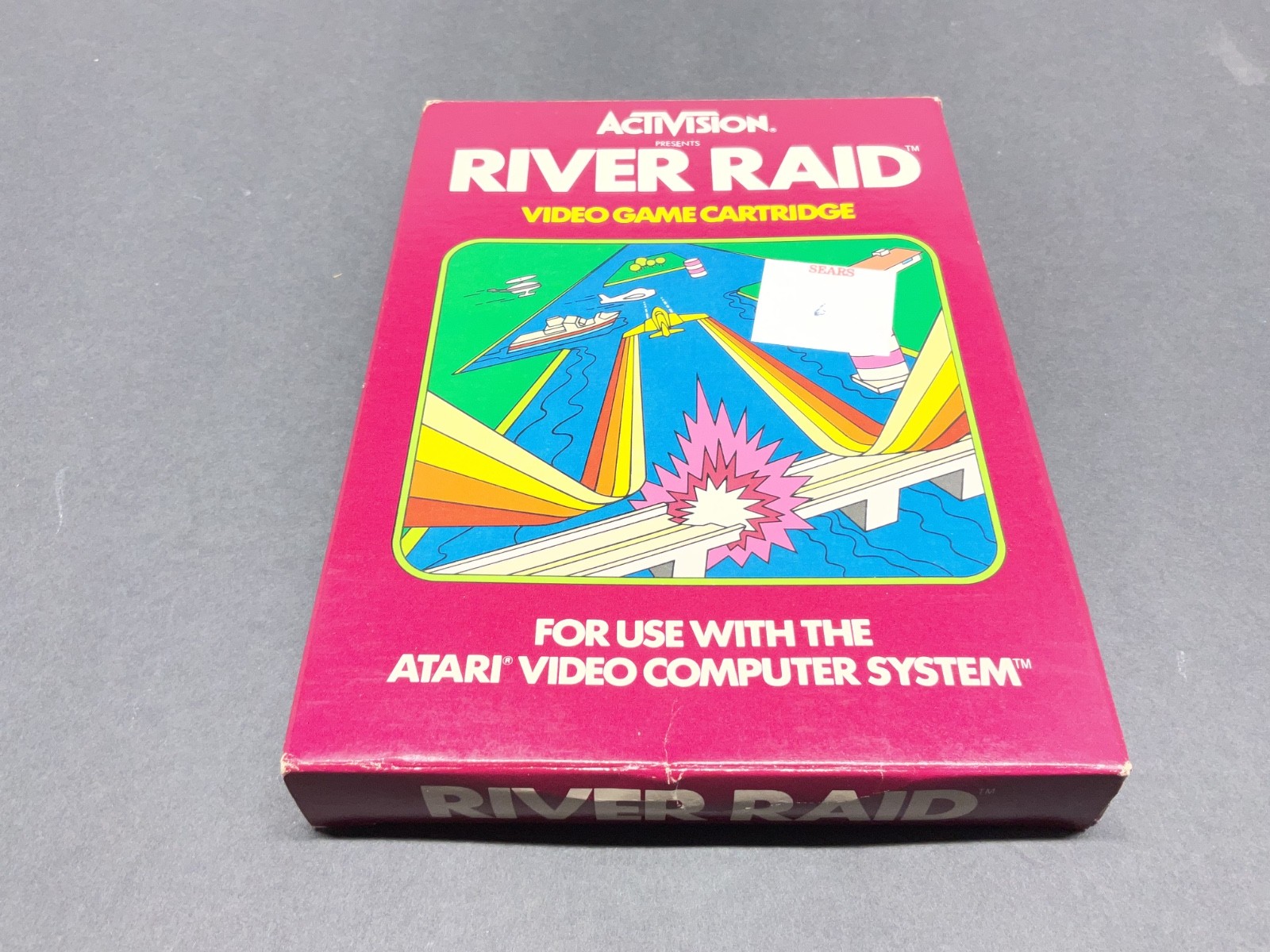Atari 2600 River Raid Game Complete in Box Tested CIB