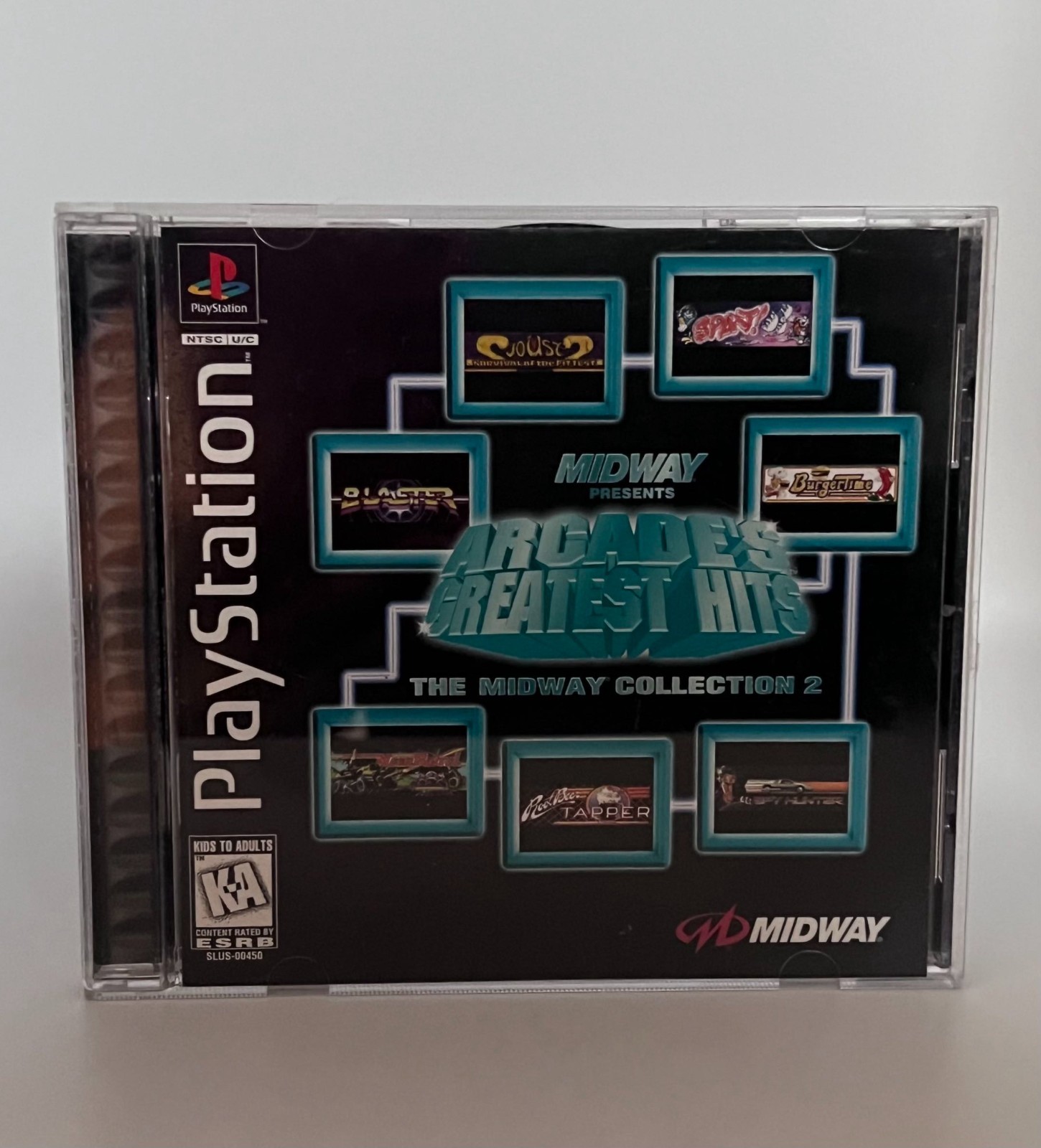 Arcade’s Greatest Hits: The Midway Collection 2 *CIB* w/ Reg Card *Tested* PS1