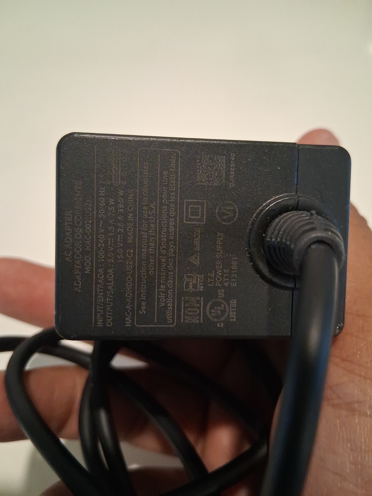 Official Nintendo Switch AC Adapter OEM Charger Power Supply HAC-002 USB-C
