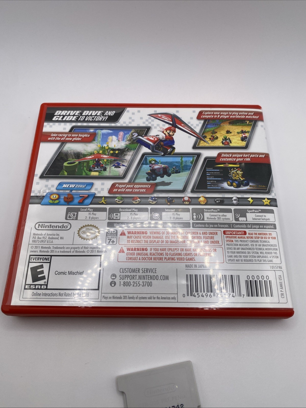 Mario Kart 7 – Nintendo 3DS Tested, Working, Game & Case