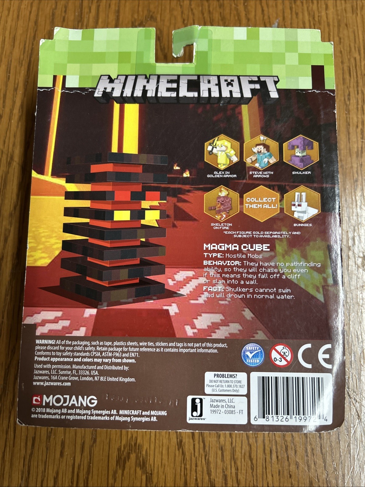 Jazwares Mojang Minecraft Action Figures Series 4- MAGMA CUBE – New Unopened