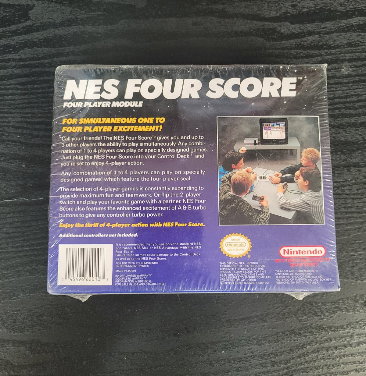 Official Nintendo Entertainment System NES Four Score Module Gray New Sealed 4