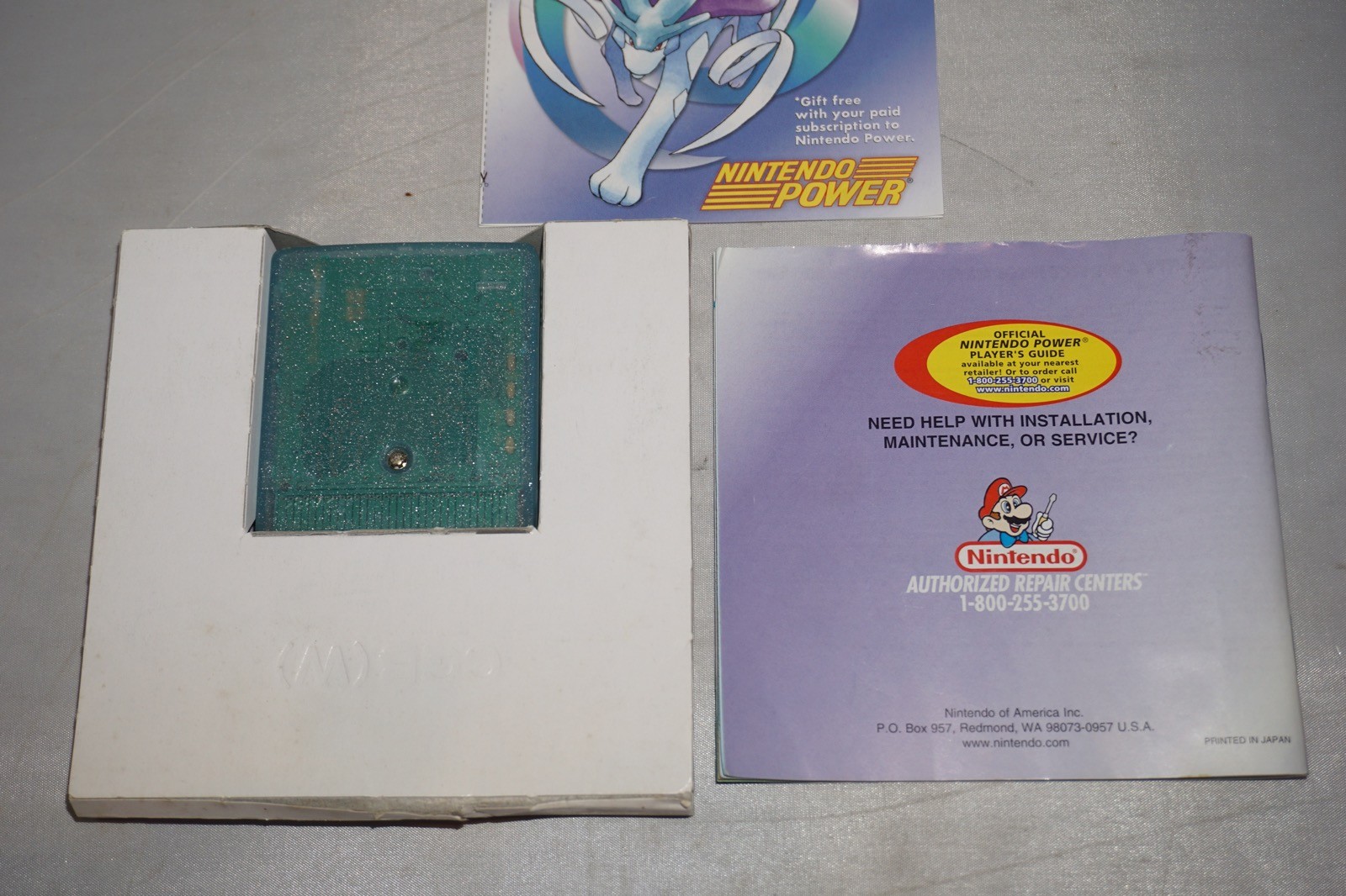 Pokemon Crystal (Gameboy Color Game Boy) Complete CIB Authentic Tested Saves