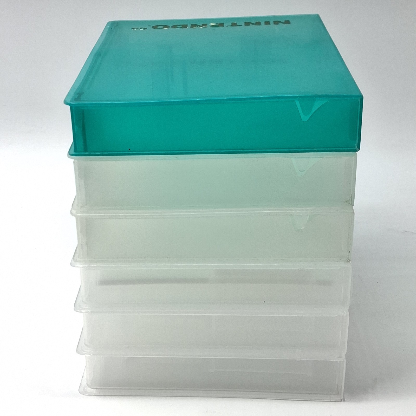 Nintendo 64 N64 Hard Plastic Clamshell Cases 3 OEM Green & Clear Lot Of 6