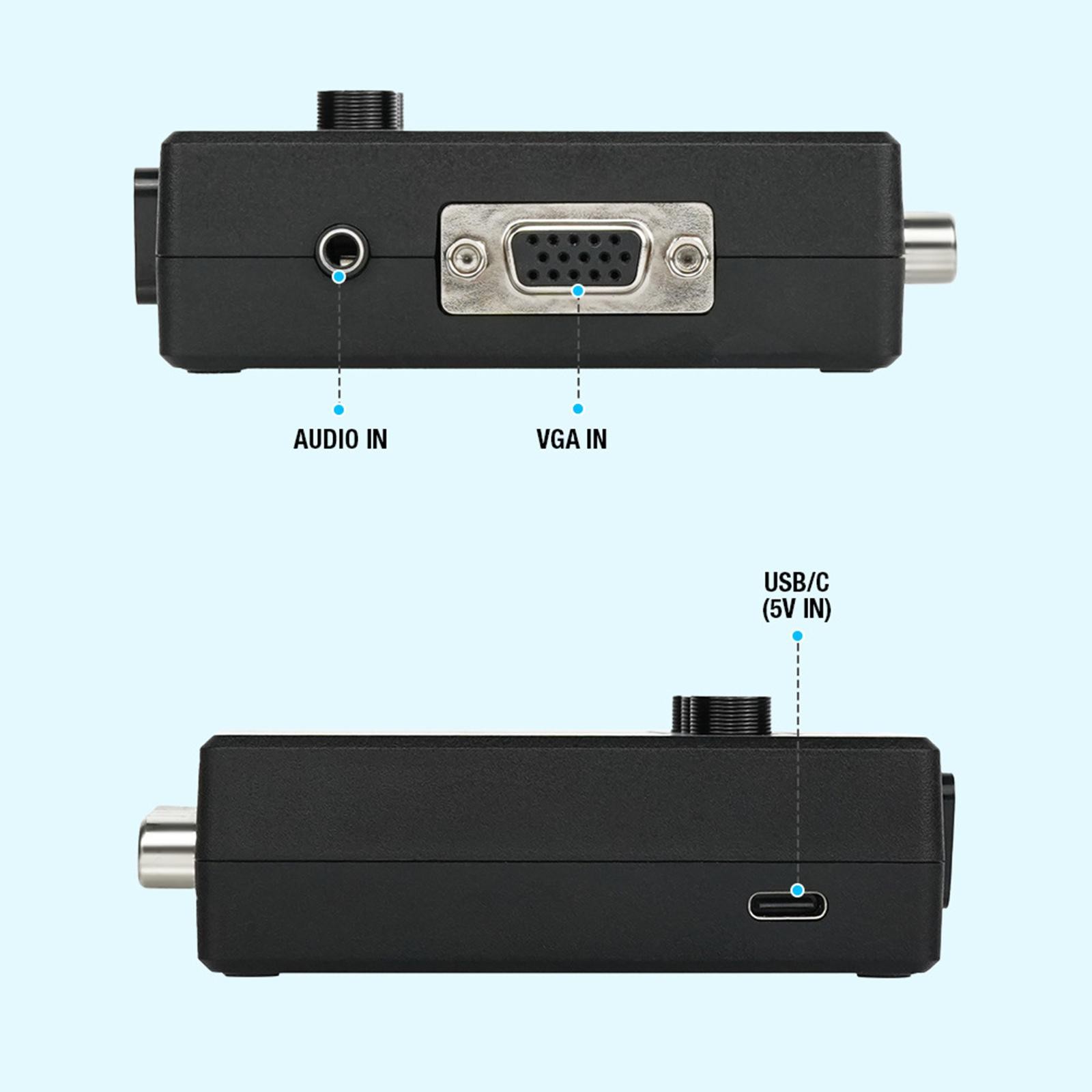 RGBS VGA to YPBPR Converter SCART to YPBPR For 480i 480p 576i 576p 720p 1080i H