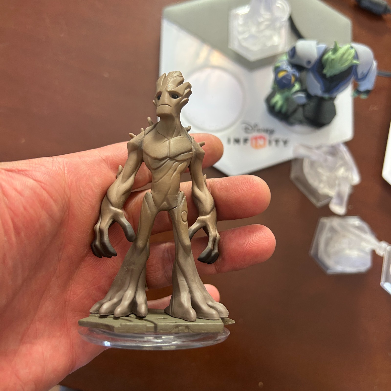 Disney Infinity Lot Of 2 Portal Bases 3 Figures 5 Crystals Guardians Marvel More