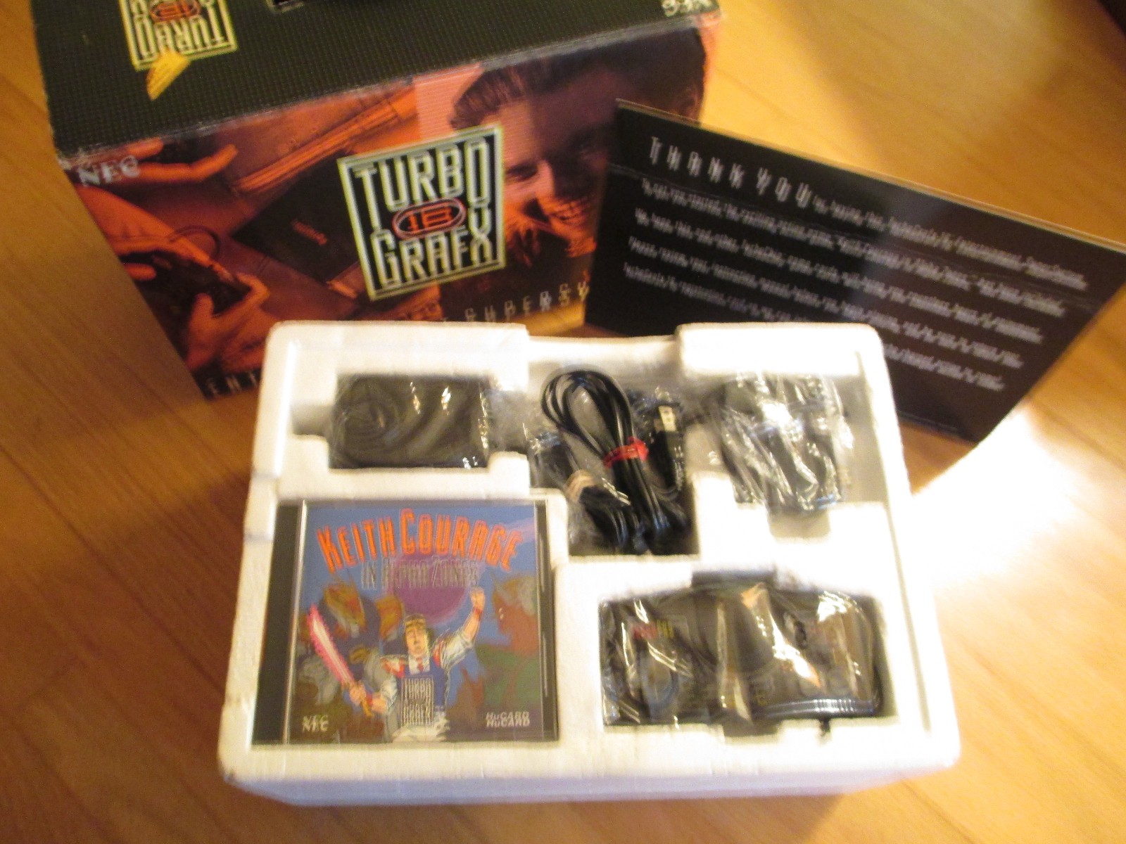 TURBO GRAFX 16 ENTERTAINMENT SUPERSYSTEM ULTIMATE BUNDLE w/9 GAMES AIR ZONK BONK