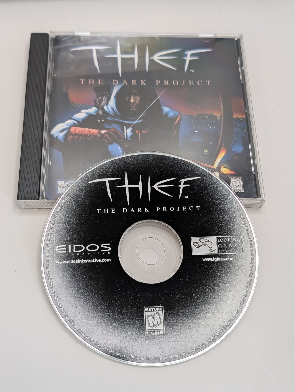 Thief Dark Project EIDOS Trapezoid Big Box PC Game Complete CIB Demo Disk 1998