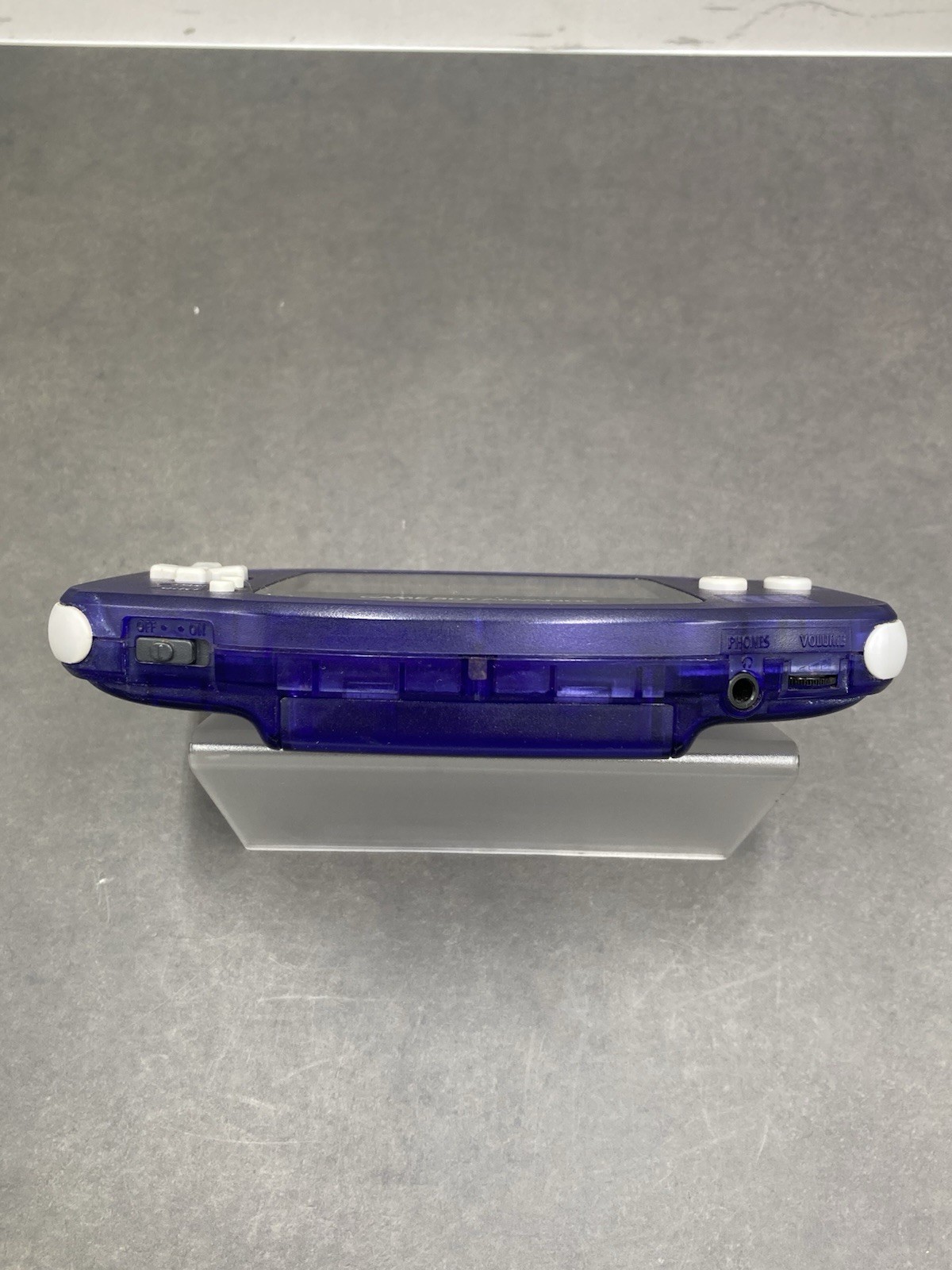 Nintendo Game Boy Advance AGB-001 Console Clear purple tested 0707-401