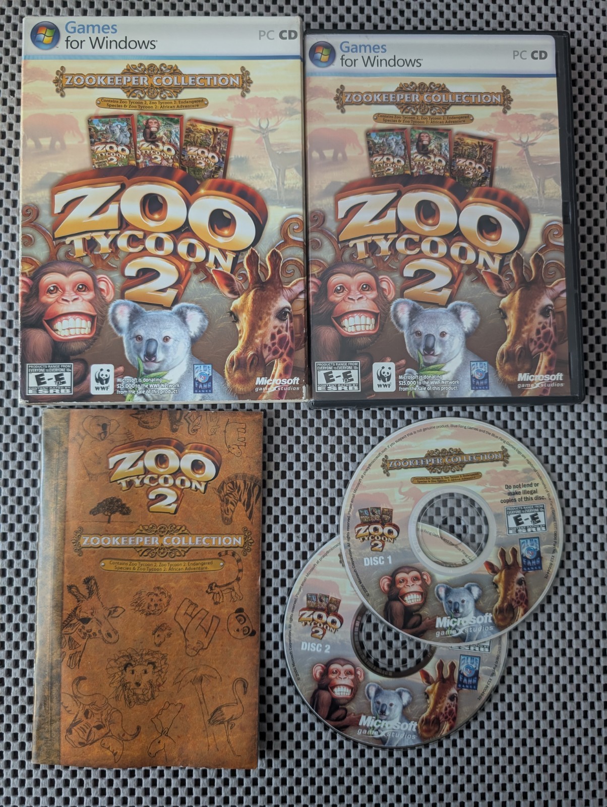 Zoo Tycoon 2: Zookeeper Collection (PC Game, 2006) Complete w/ Slipcover