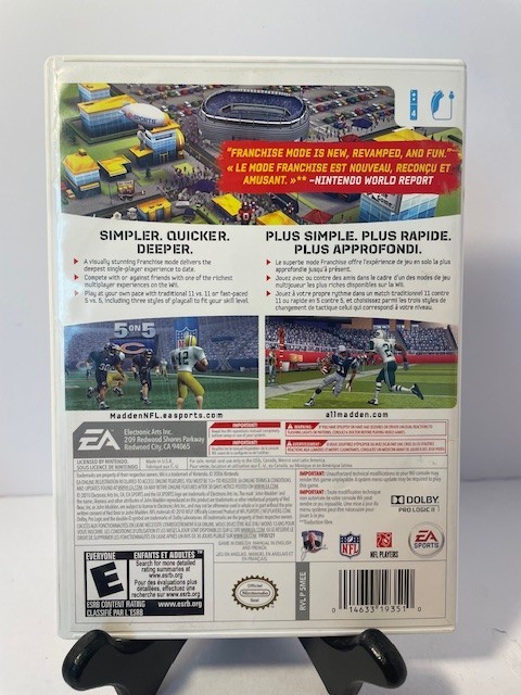 Madden NFL 11 (Nintendo Wii) No Manual Tested