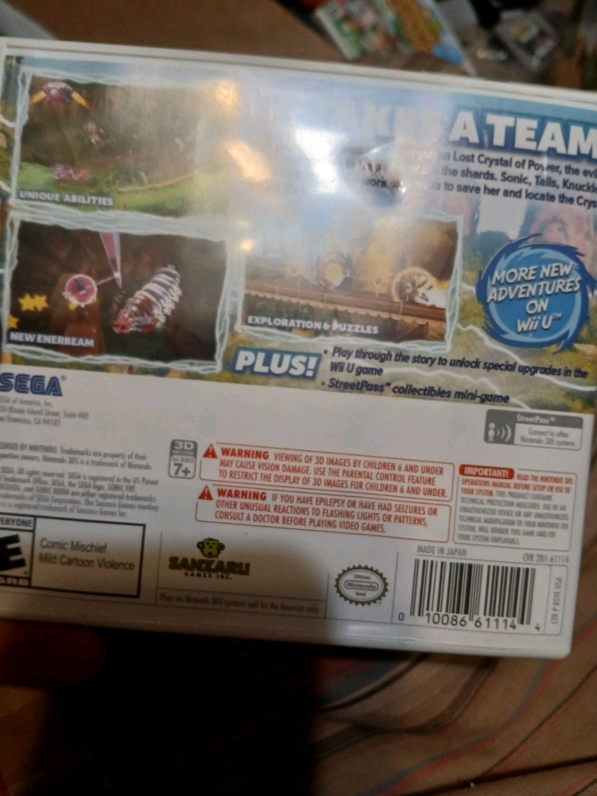 Authentic & Tested Sonic Boom: Shattered Crystal (Nintendo 3DS, 2014), Cib, Read