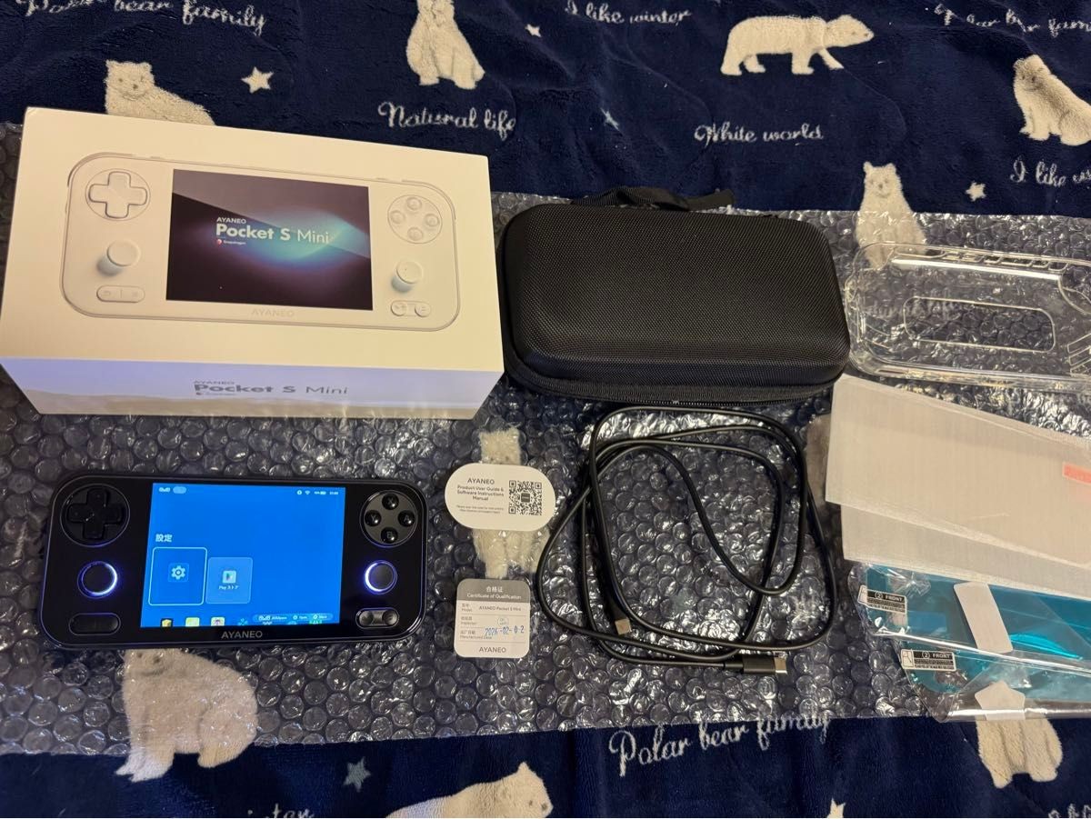 AYANEO Pocket S Mini Black 12GB 256GB Android Handheld Used Tested Japan