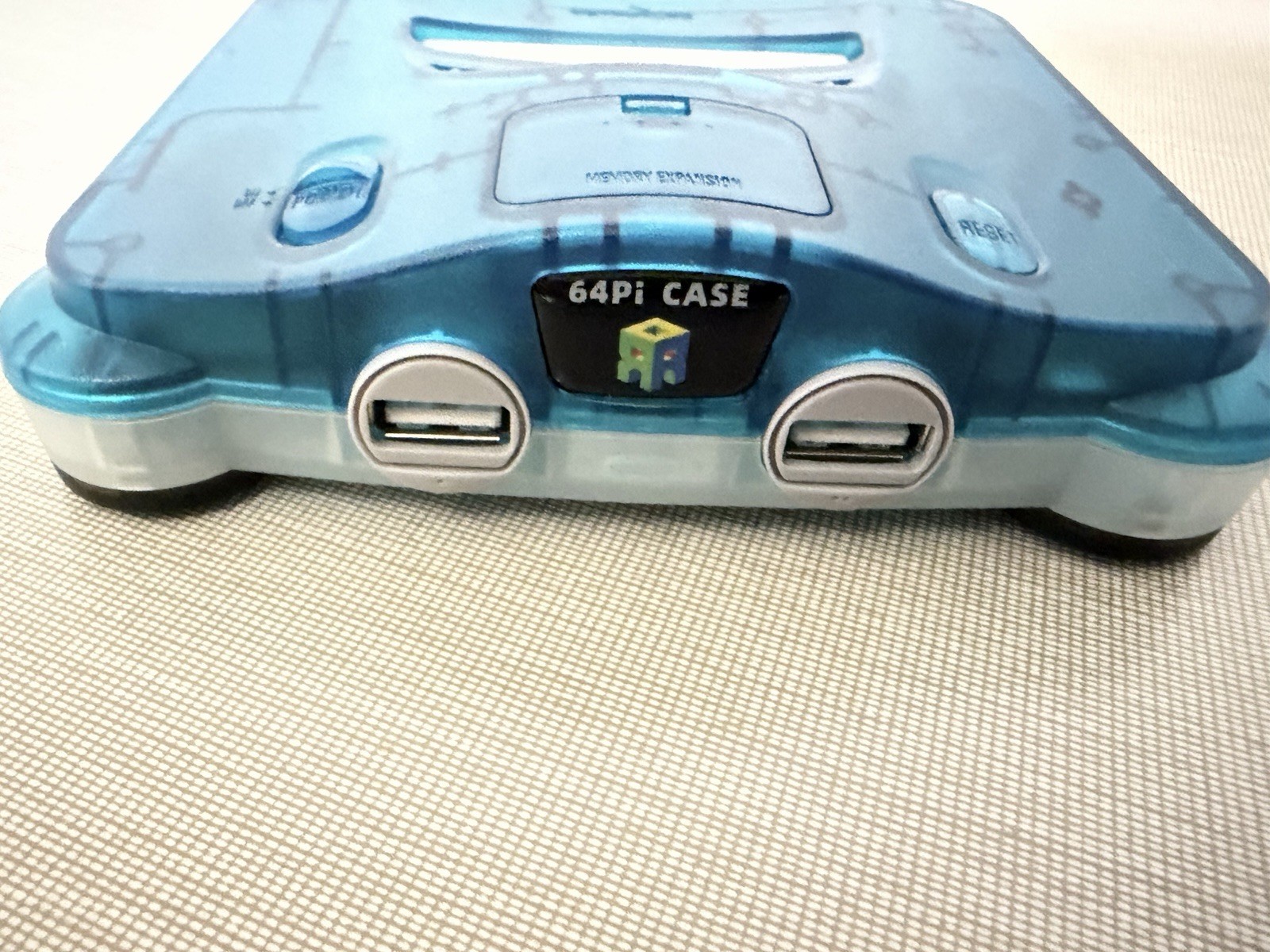 Translucent Blue/Clear Replacement Casing for Raspberry Pi 5
