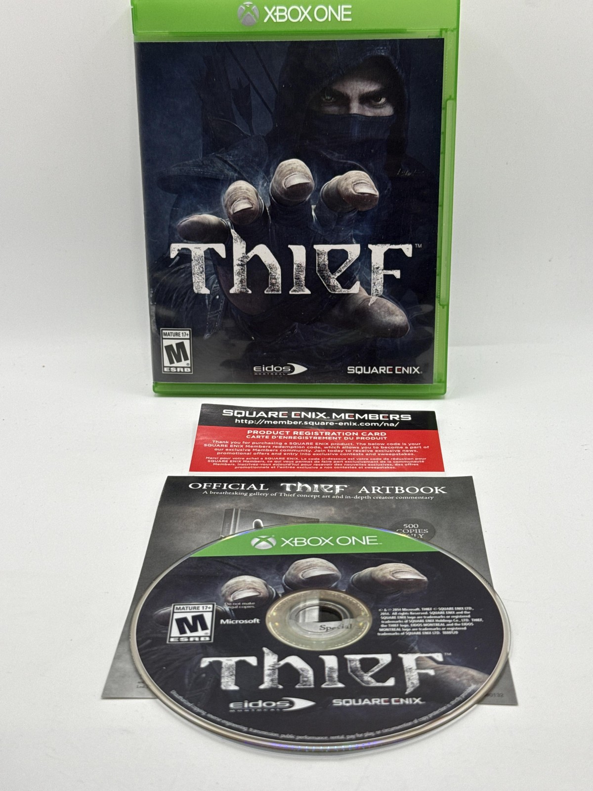 Thief Microsoft Xbox One Game Complete CIB M Mature 2014 Square Enix Stealth