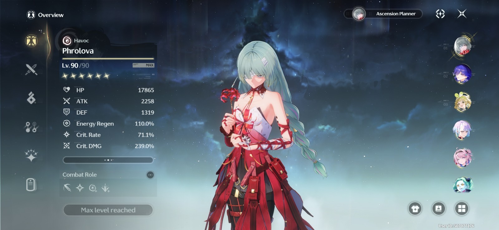 Wuthering Waves S6R1 Phrolova, 19×5, 100+ Pulls! | UL60 NA Server