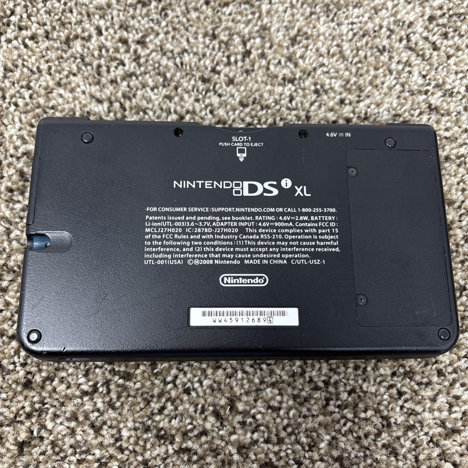 Nintendo DSi XL Handheld System Midnight Blue Tested No Charger