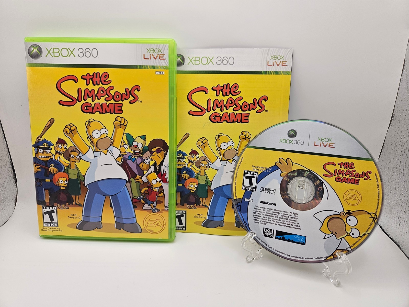 The Simpsons Game (Xbox 360, 2007) CIB Complete – Tested Excellent