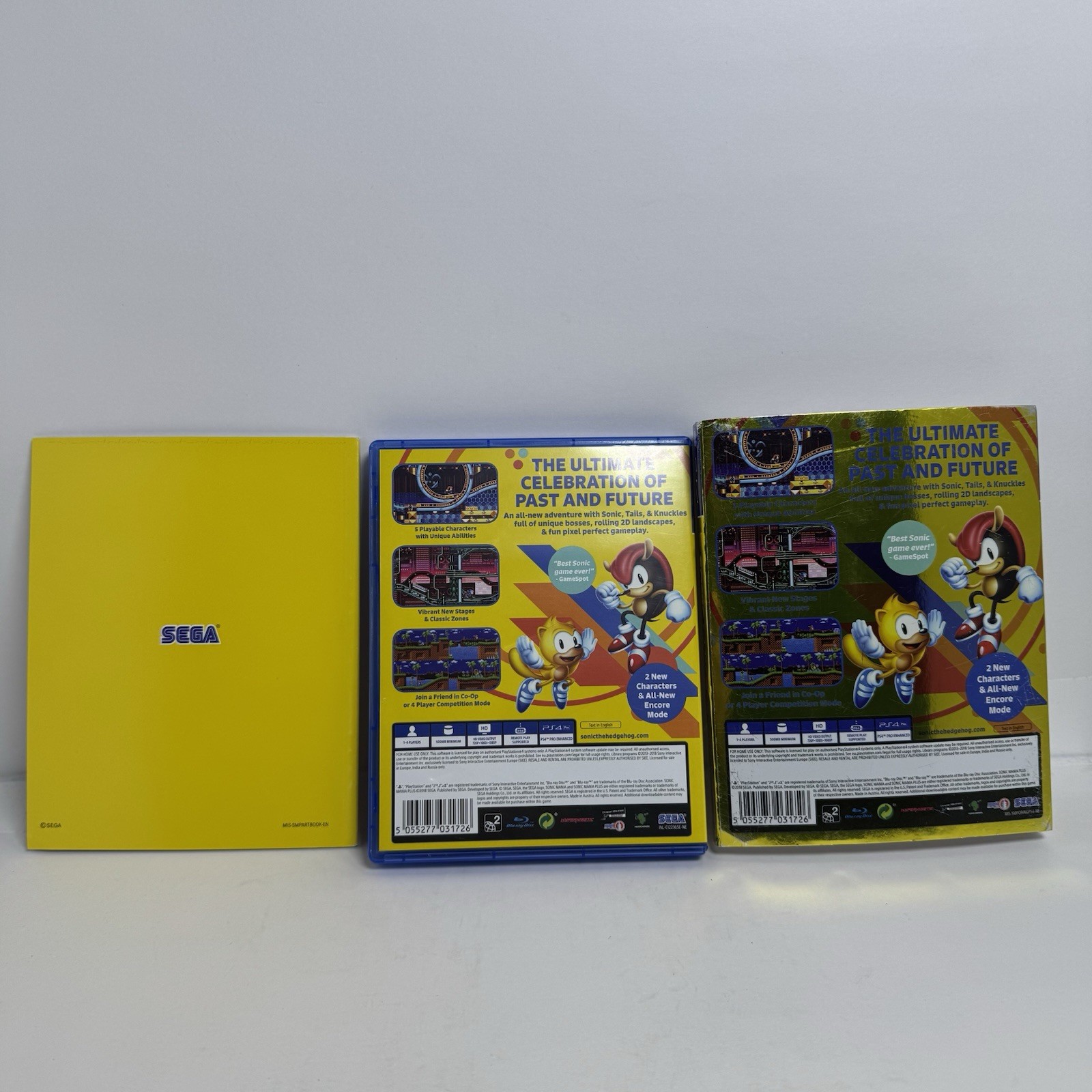 Sonic Mania Plus With Sleeve, Reversible Cover and Art Book PS4 Tested
