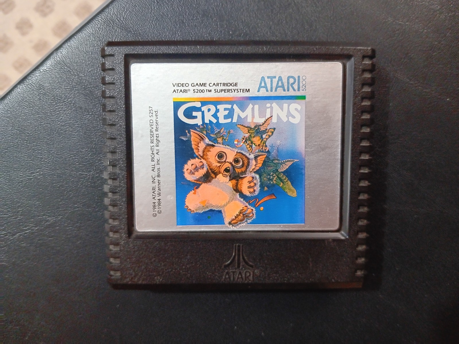 Atari 5200 Game Cartridge Lot 5 Total Gremlins Mario Bros Ms Pac-Man Tested VTG