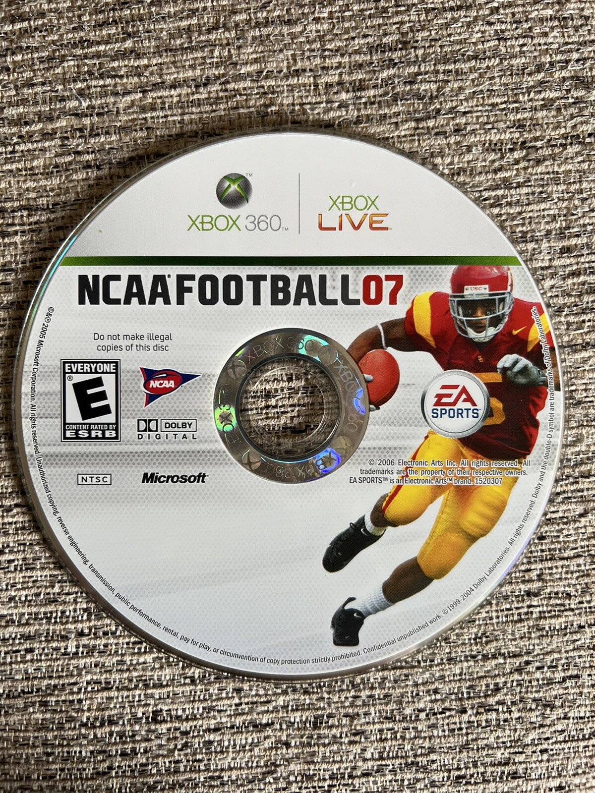 NCAA Football 07 Xbox 360 Game – EA Sports, Acceptable Condition, Fast Shipping