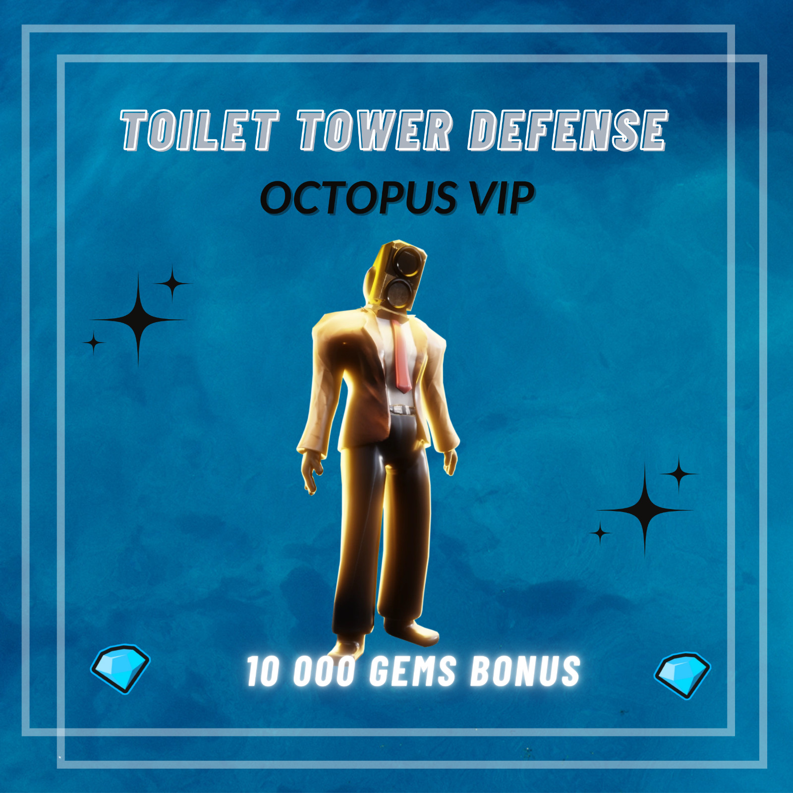 Octopus VIP | Toilet Tower Defense | TTD | ️‍🔥 + 10 000 Gems ️‍🔥